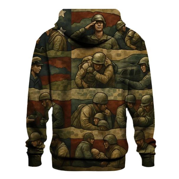 Camouflage Of A Grateful Nation heavyweight hoodies