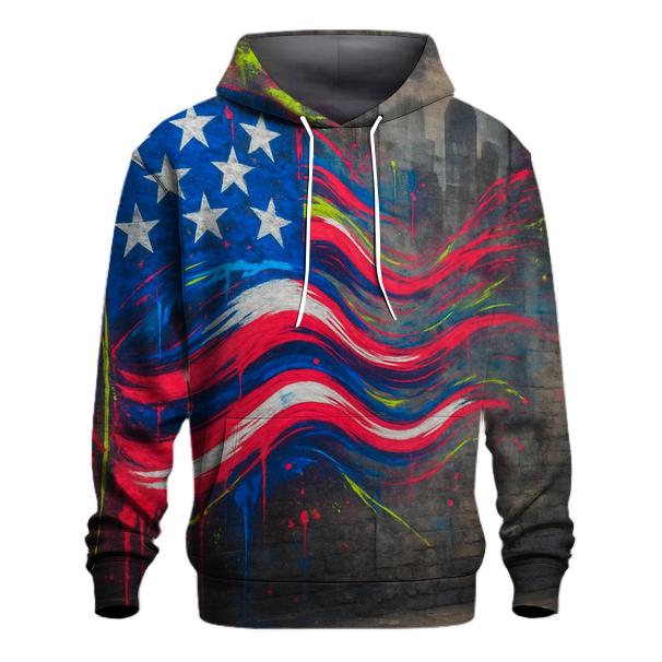 Urban Graffiti Flag Pulse lightweight hoodies