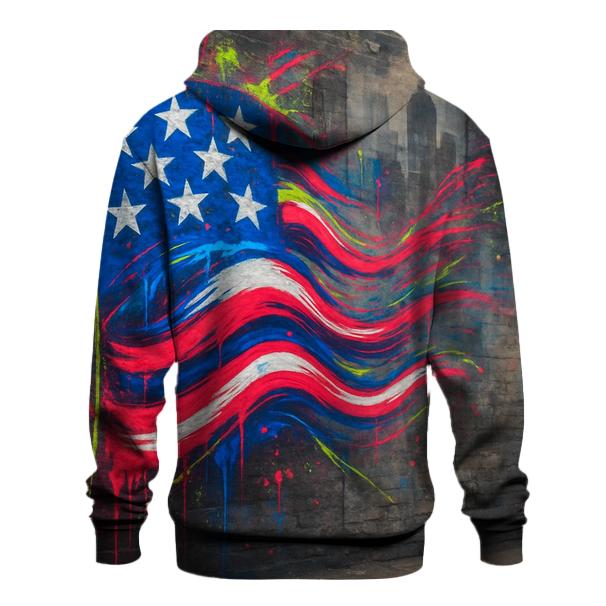 Urban Graffiti Flag Pulse lightweight hoodies