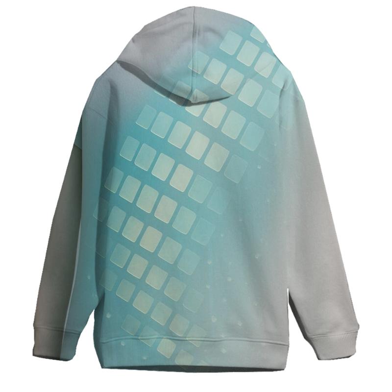 Luminous Cascade Grid hoodie designs
