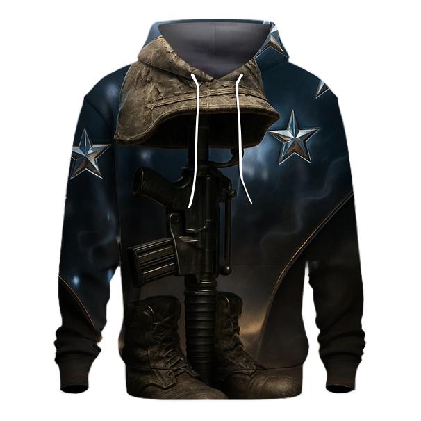 Stars Reflected In Warrior Steel pullover hoodies