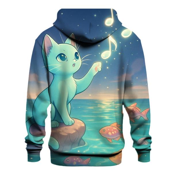 Ocean Bubble Symphony Cat hoodie designs