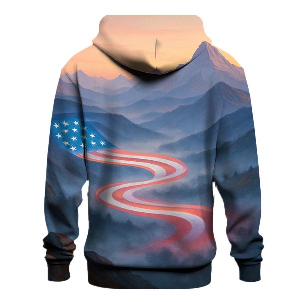 Mountain Dawn Ribbon Of Stripes hoodie styles