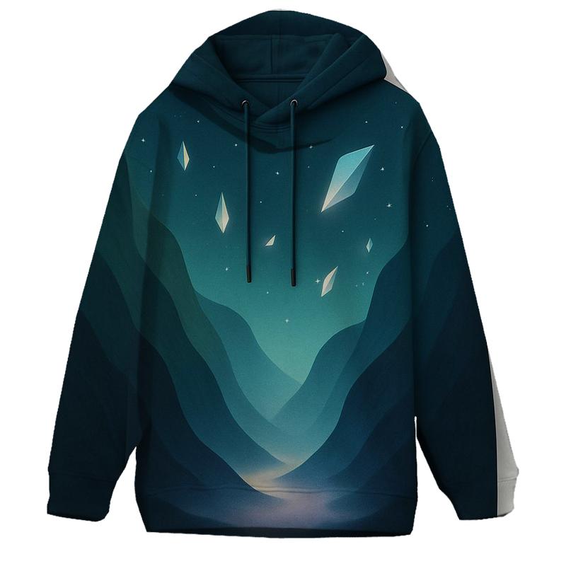 Stellar Mist Valley Gradient graphic hoodies