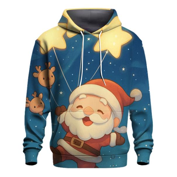 Starlit Sky Santa Balloon Parade premium hoodies