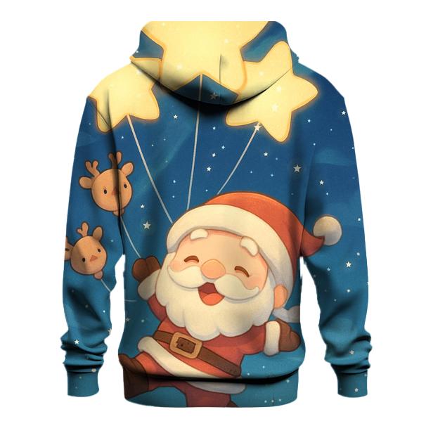 Starlit Sky Santa Balloon Parade premium hoodies