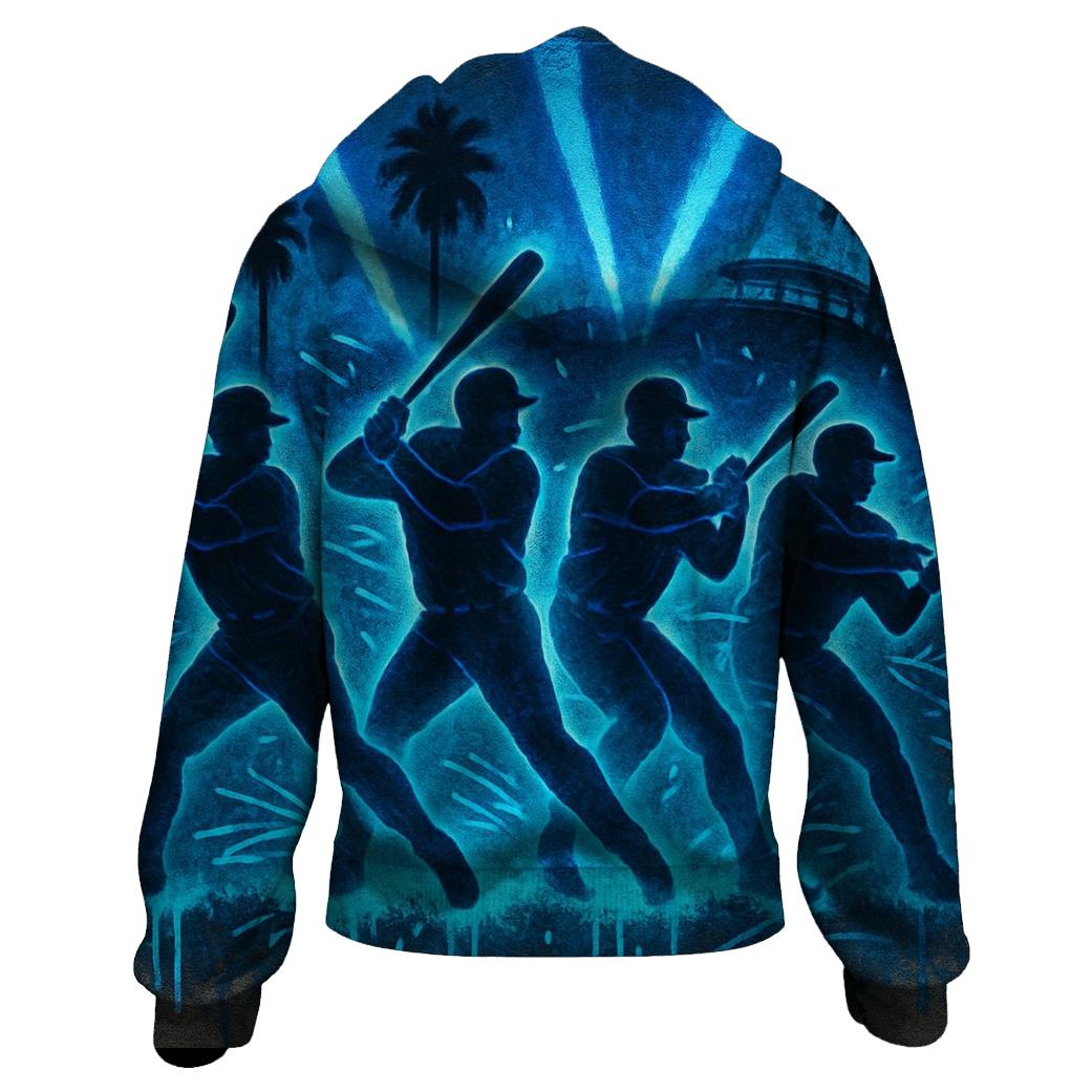 Palm Lineup Night Rhythm printed hoodies