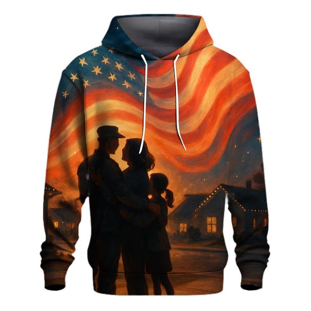 Homefront Heartbeat Of The Flag lightweight hoodies
