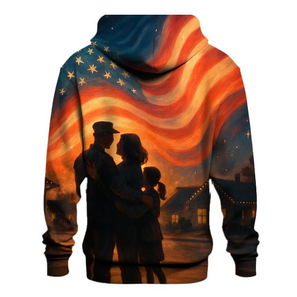 Homefront Heartbeat Of The Flag lightweight hoodies