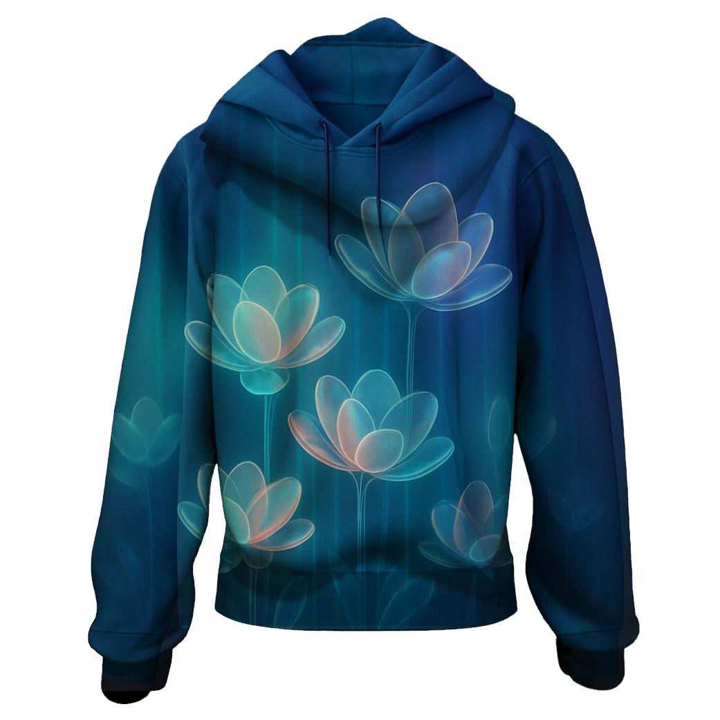Aurora Glass Garden Gradient heavyweight hoodies