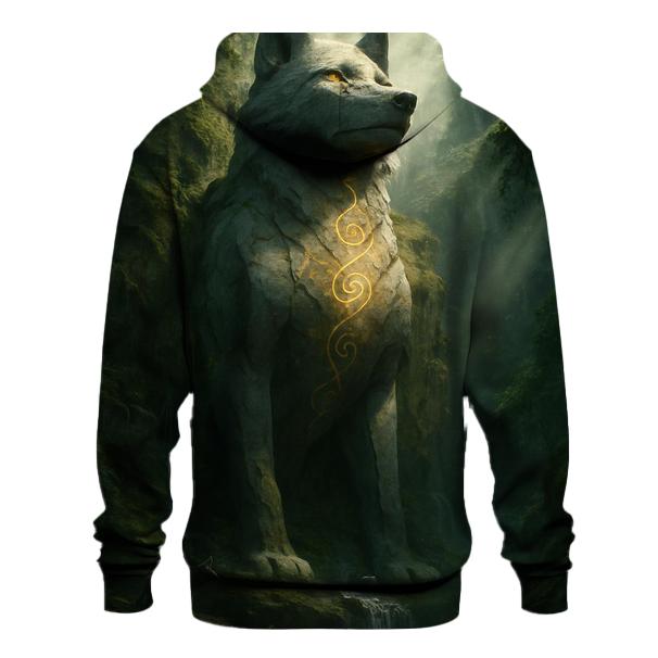 Ancient Stone Guardian Wolf hoodie styles