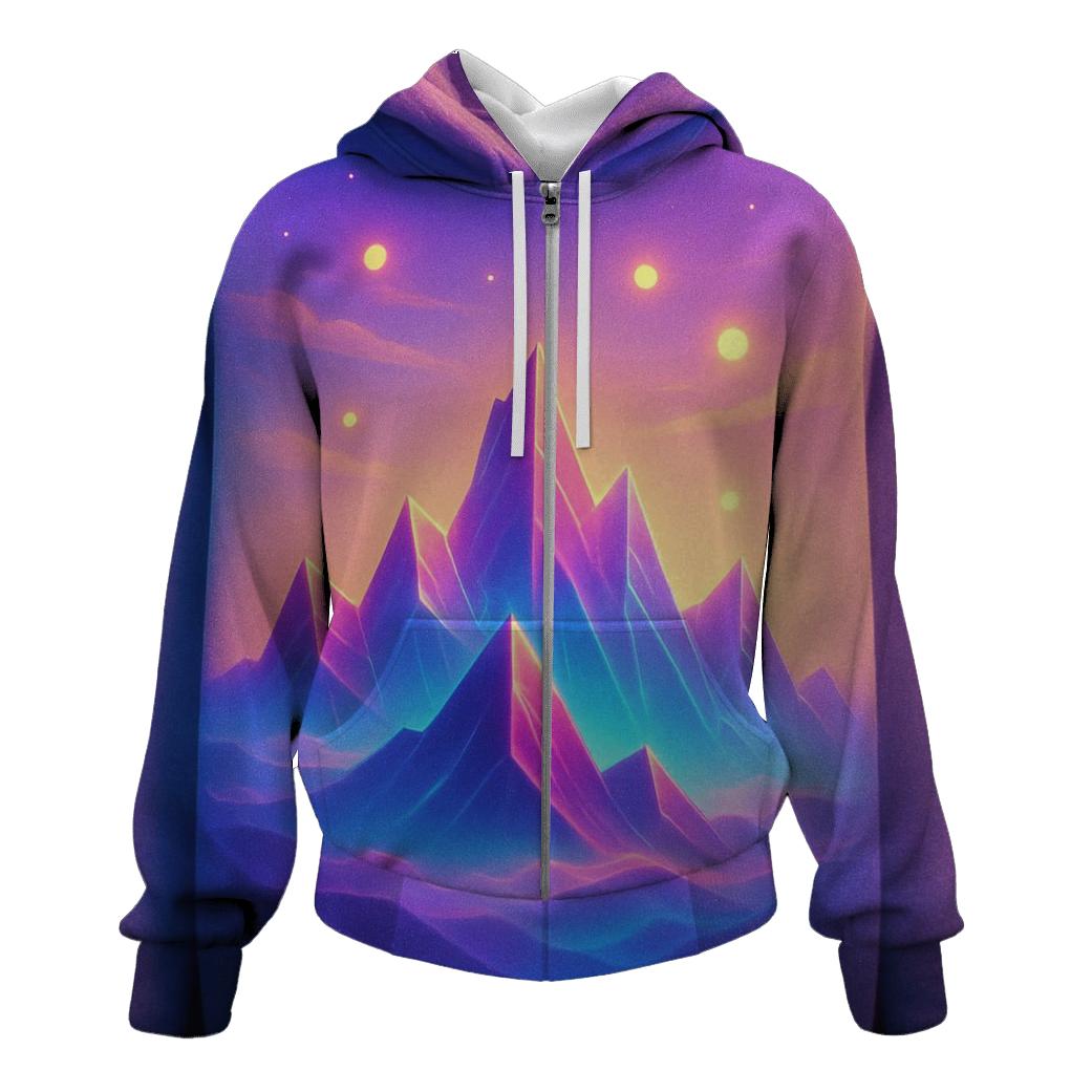 Prismatic Drift Mountains hoodie trends