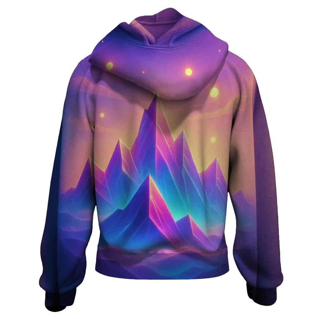 Prismatic Drift Mountains hoodie trends