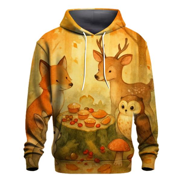 Woodland Friends Secret Feast heavyweight hoodies