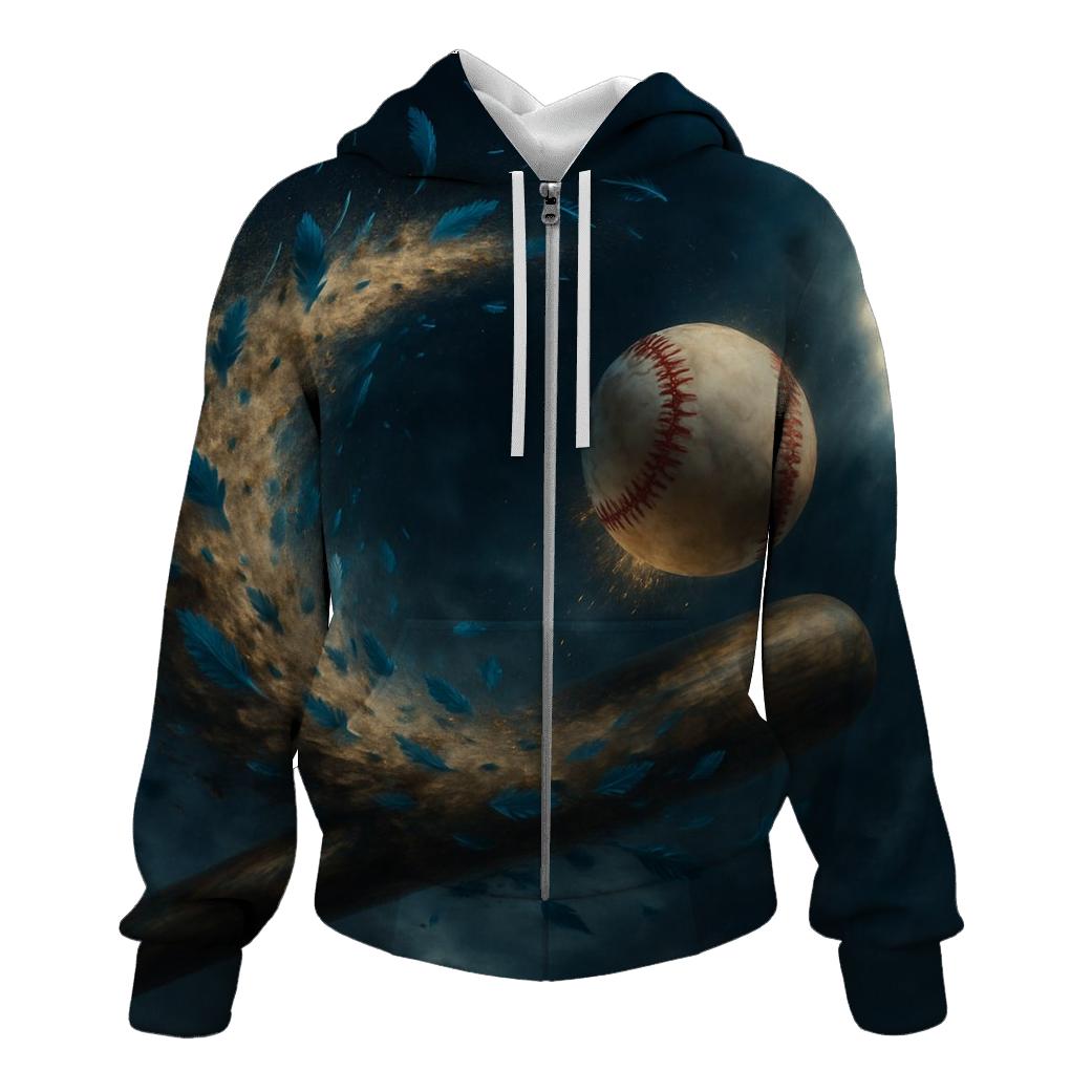 Stormbreak Bat Arc With Blue Jays Feathers custom hoodies