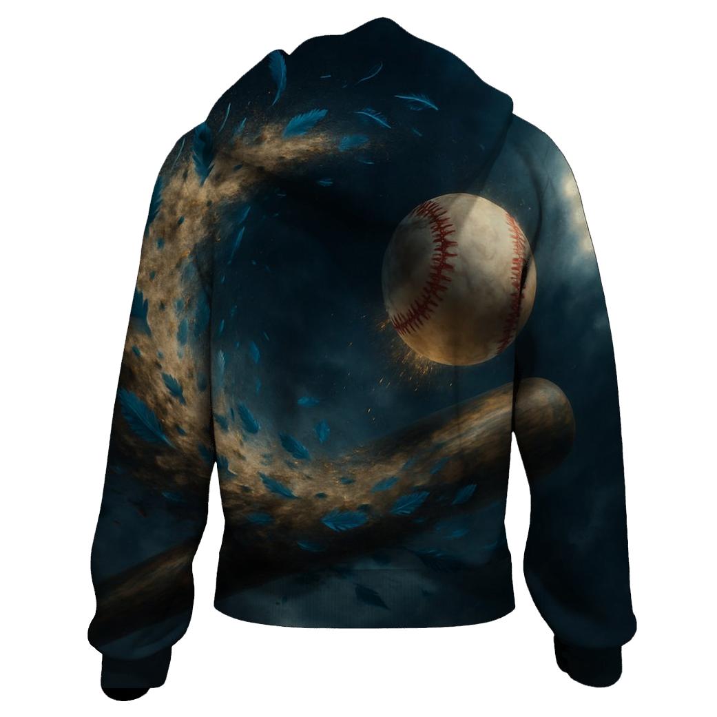 Stormbreak Bat Arc With Blue Jays Feathers custom hoodies