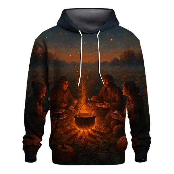 Grateful Pumpkin Patch Campfire printed hoodies