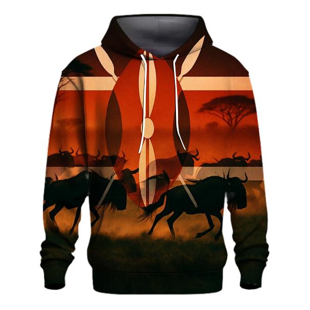 KenyanSavannaStride printed hoodies