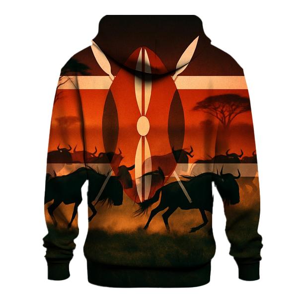 KenyanSavannaStride printed hoodies