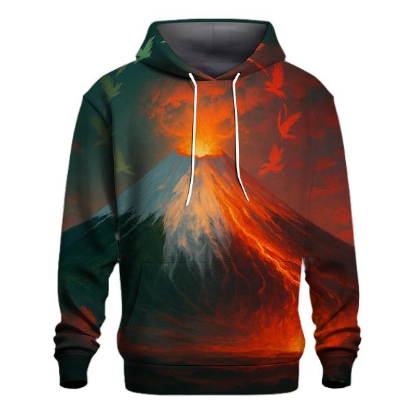 MexicanVolcanoBloom printed hoodies
