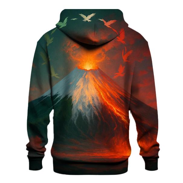 MexicanVolcanoBloom printed hoodies