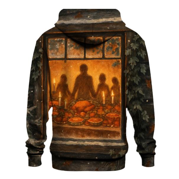 Cabin Window Thanksgiving Glow hoodie trends