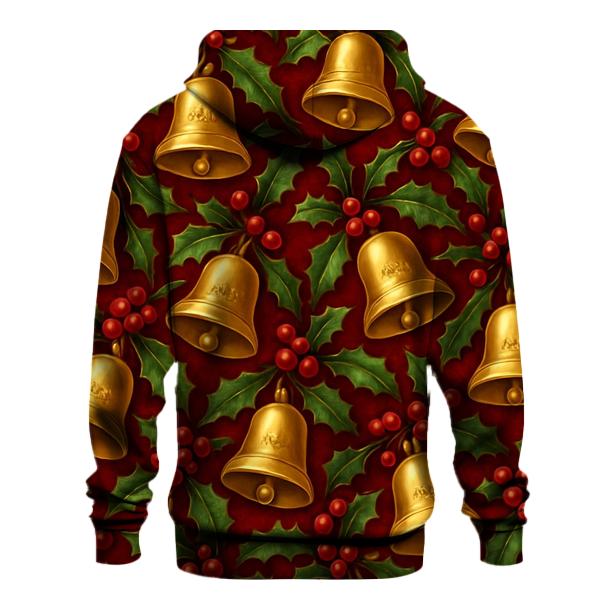 Golden Bell Tessellation On Deep Red Velvet designer hoodies