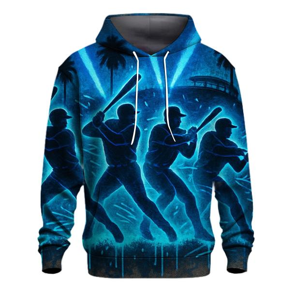 Palm Lineup Night Rhythm graphic hoodies