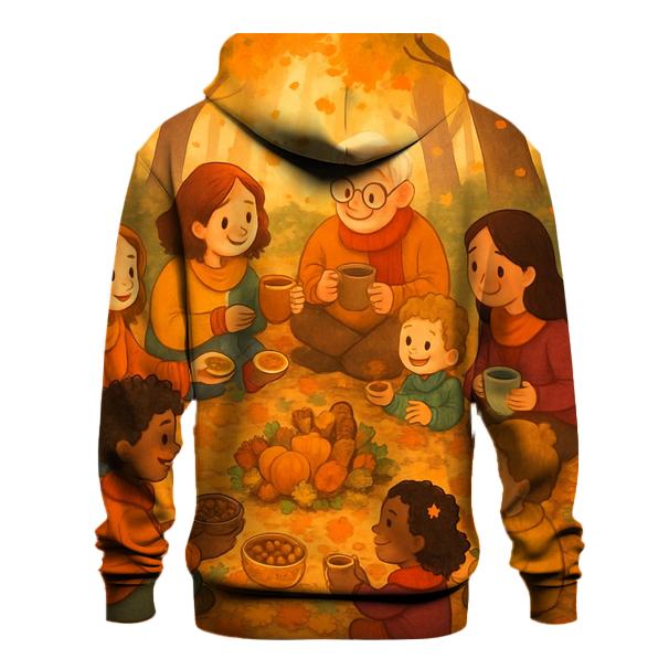 Thankful Leaf Spiral Gathering hoodies fashion