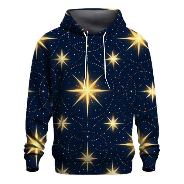 Nativity Starburst Rings On Midnight Indigo hoodies fashion