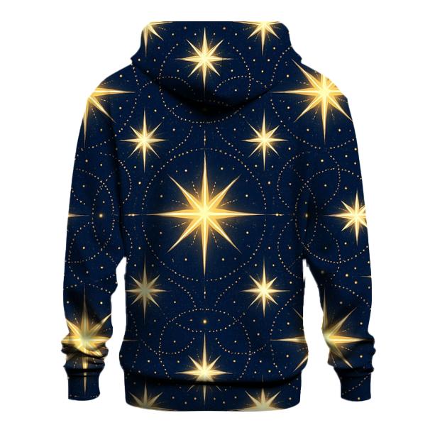 Nativity Starburst Rings On Midnight Indigo hoodies fashion