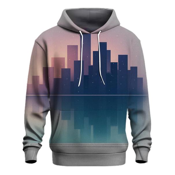 Dream Harbor Gradient Skyline hoodies fashion