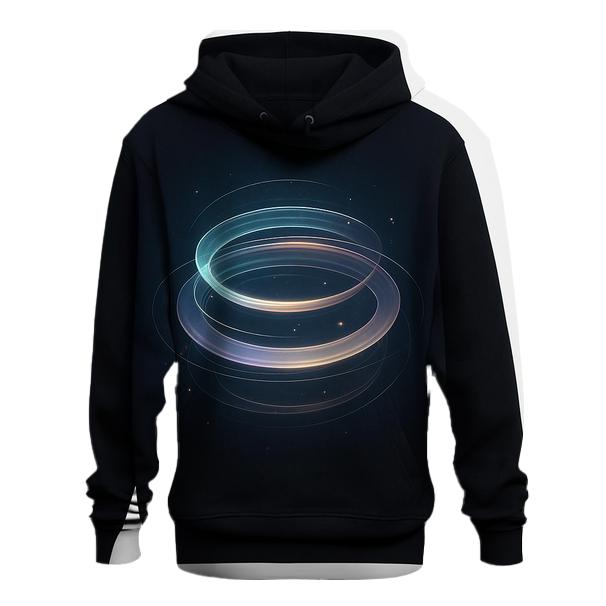 Ethereal Orbiting Rings lightweight hoodies