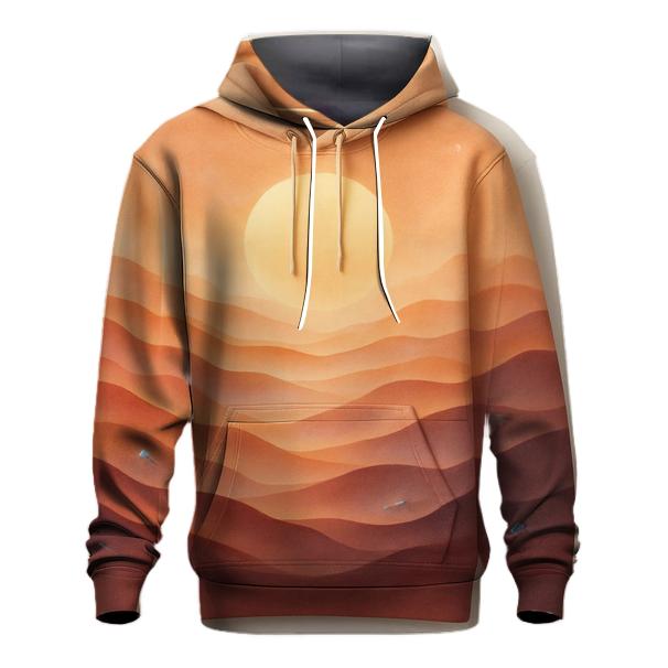 Mirage Desert Gradient Dunes embroidered hoodies
