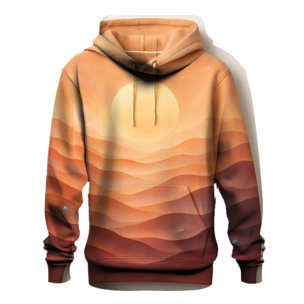 Mirage Desert Gradient Dunes embroidered hoodies