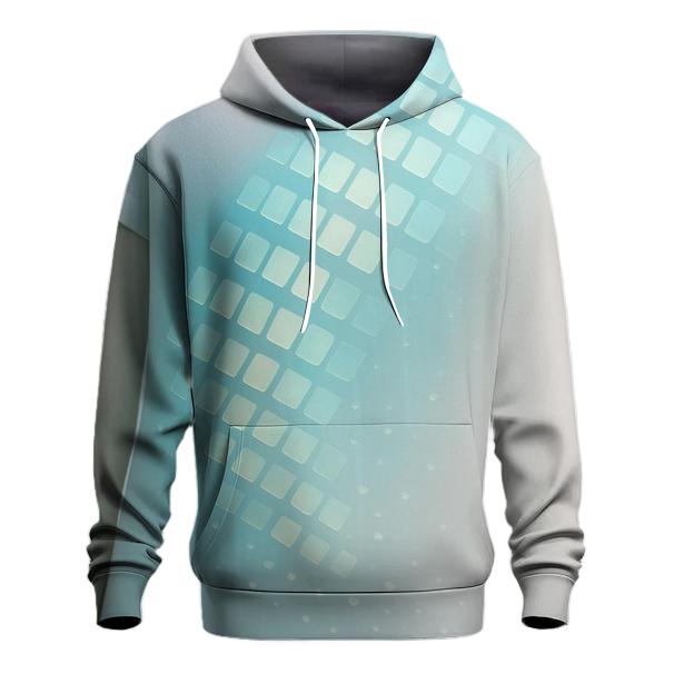 Luminous Cascade Grid lightweight hoodies