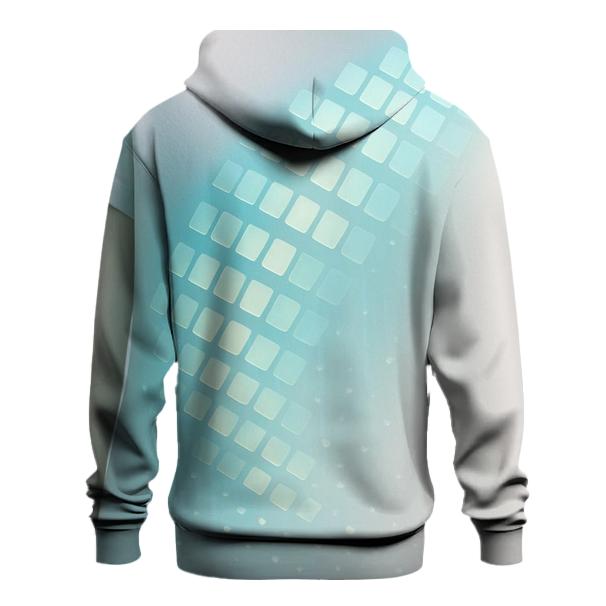 Luminous Cascade Grid lightweight hoodies