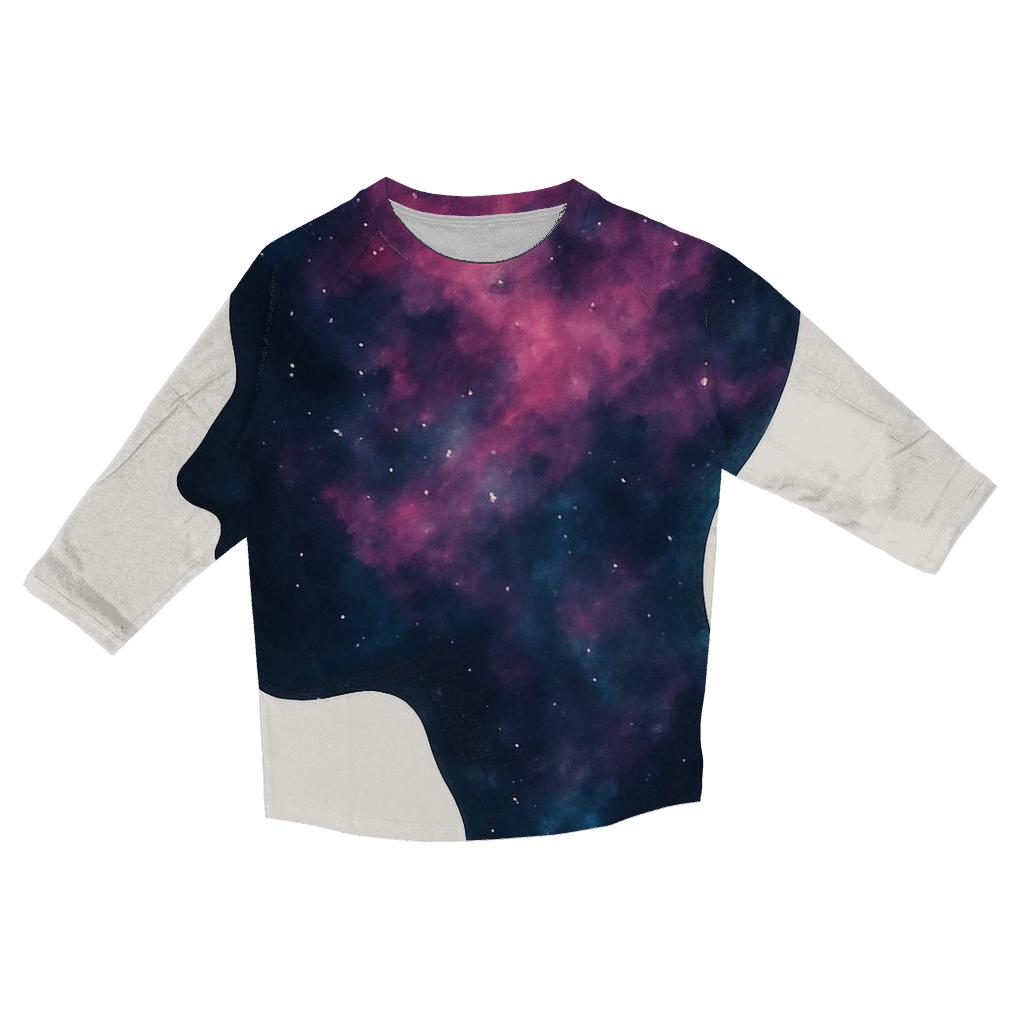 Nebula Bloom Portrait personalized 3/4 sleeve tees