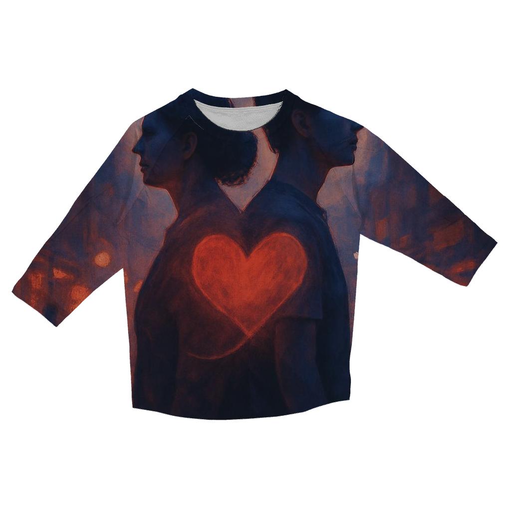 The Heartbeat She Lent You To Face The World custom 3/4 sleeve shirts