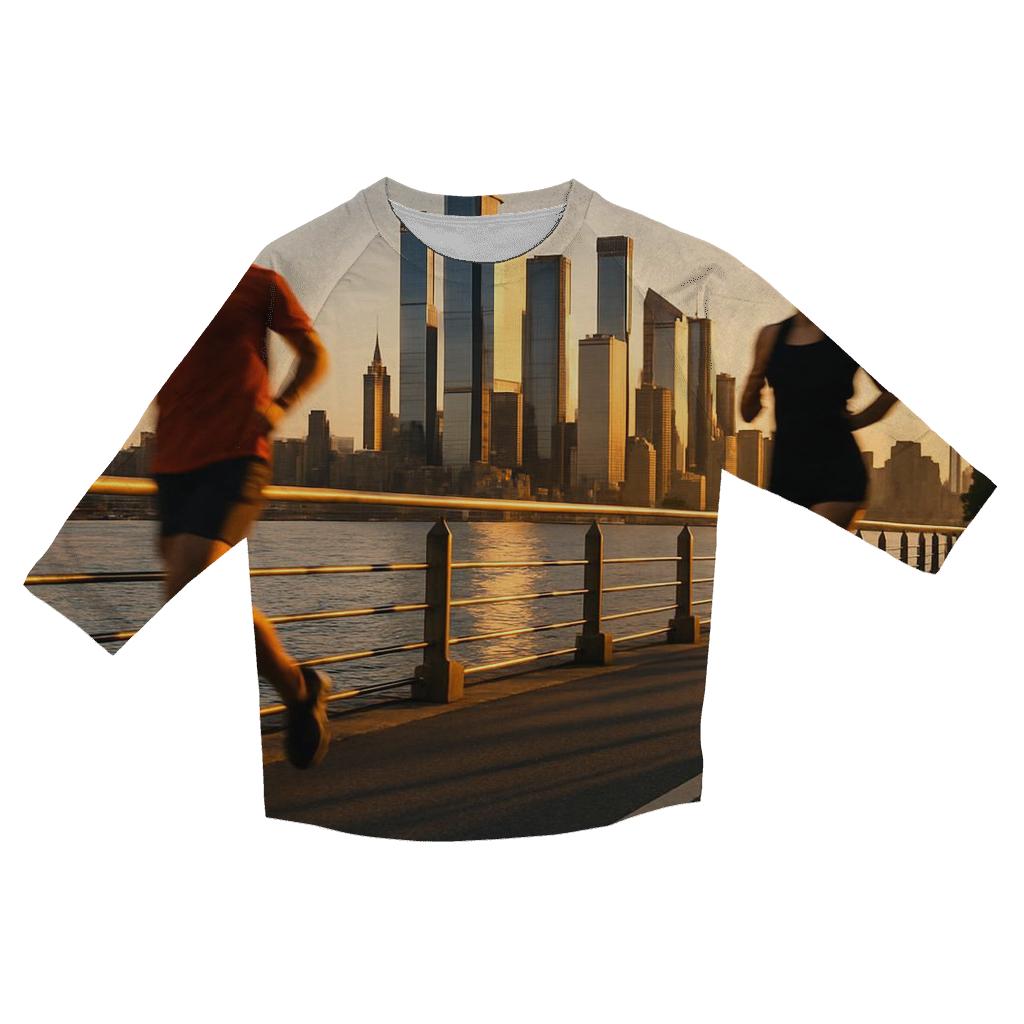 Hudson River Joggers At Golden Hour fashion 3/4 sleeve shirts