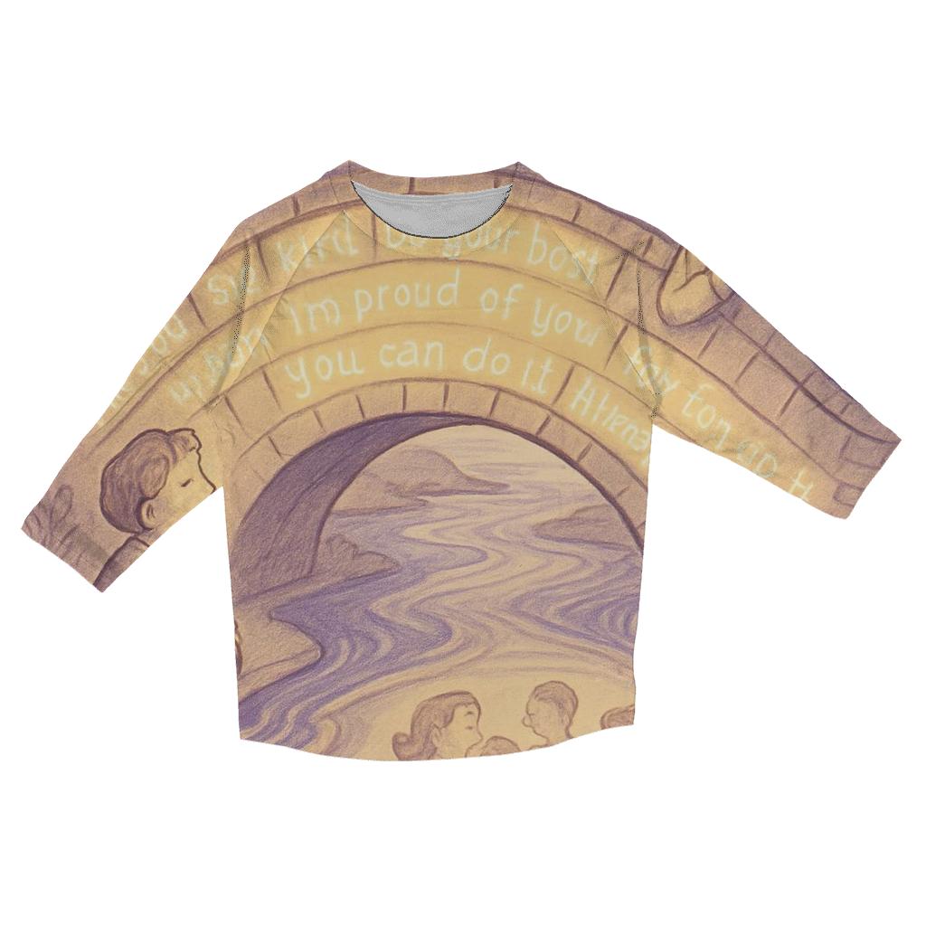 The Bridge Of Her Stories Across Your Years stylish quarter sleeve tops