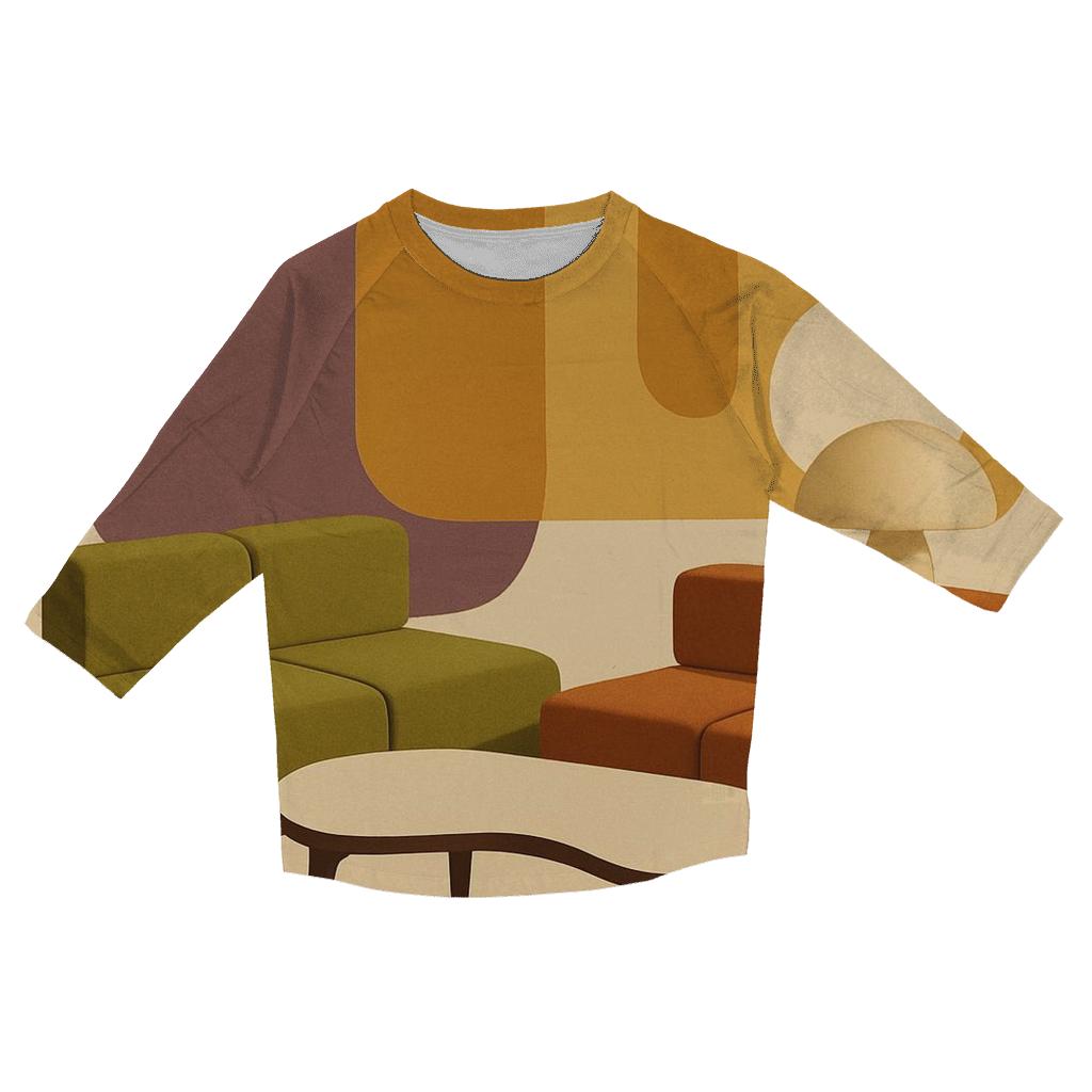 Space Age Lounge Shapes casual three quarter sleeve shirts