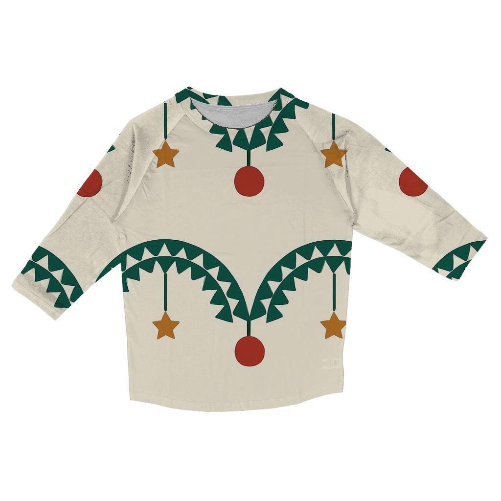 Evergreen Garland Arches fashion 3/4 sleeve shirts
