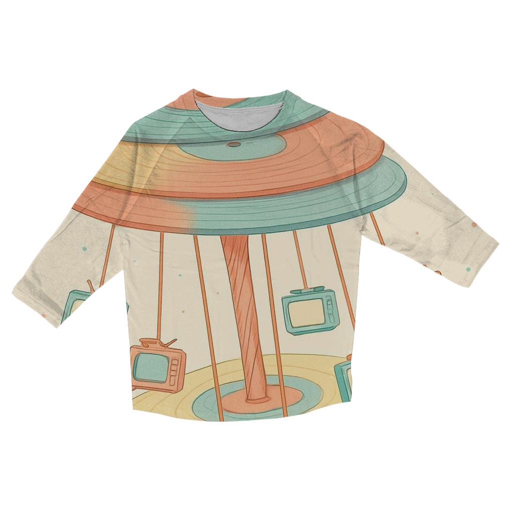 Candy Pop Vinyl Carousel custom 3/4 sleeve shirts
