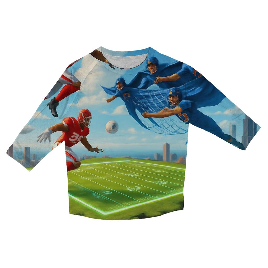 Skyborne Bowl Braves Versus Cubs Airborne Clash custom 3/4 sleeve shirts