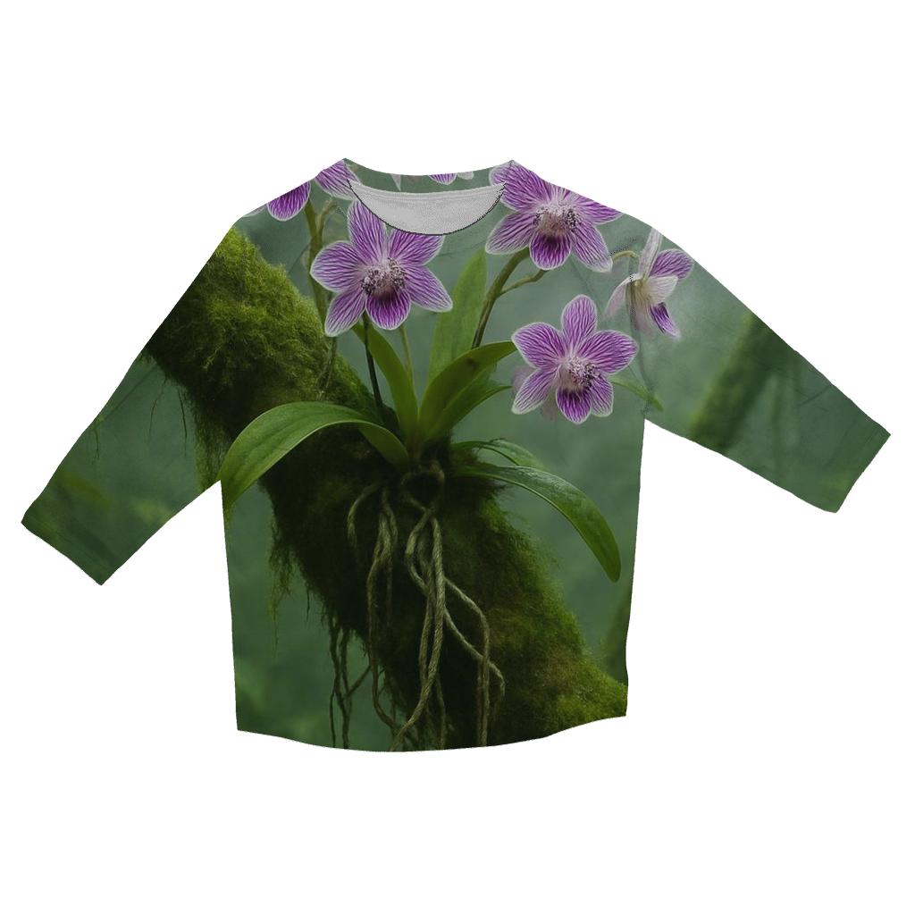 Orchid Roots In Misty Cloud Forest cotton quarter sleeve shirts