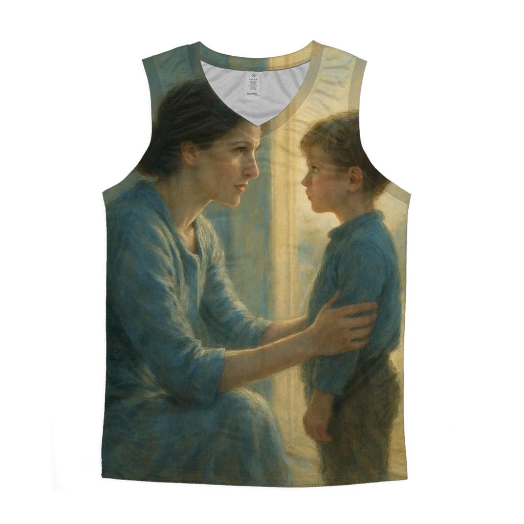 The Silent Promise Held In Her Eyes personalized athletic tanks