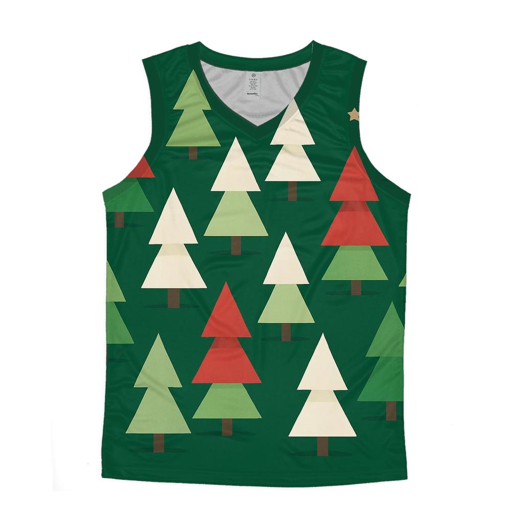 Geometric Christmas Tree Constellation cotton sleeveless tops