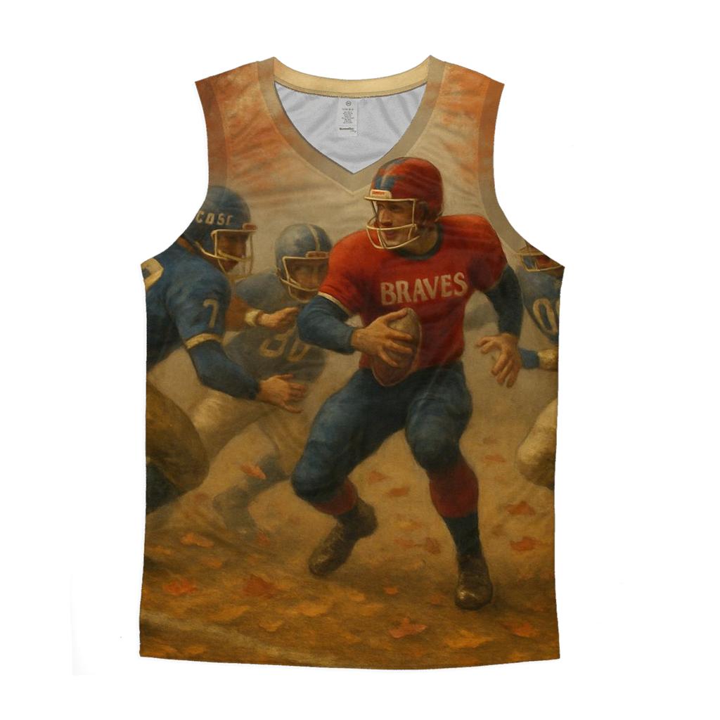 Braves Aerial Option Versus Cubs Bear Trap casual summer tank tops