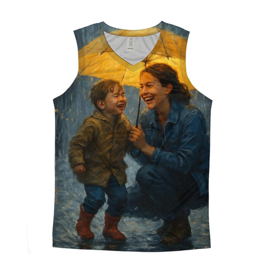 The Shelter Of Her Laughter In Every Storm sports performance tank tops